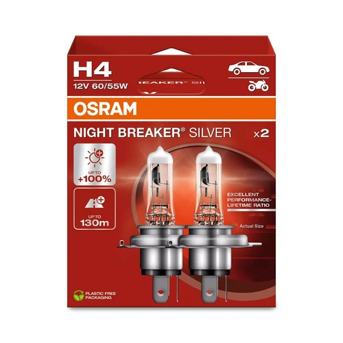 Coppia lampade alogene - h4, 12v
