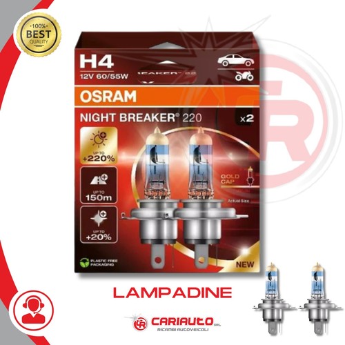Coppia 220 lampade osram - h4,