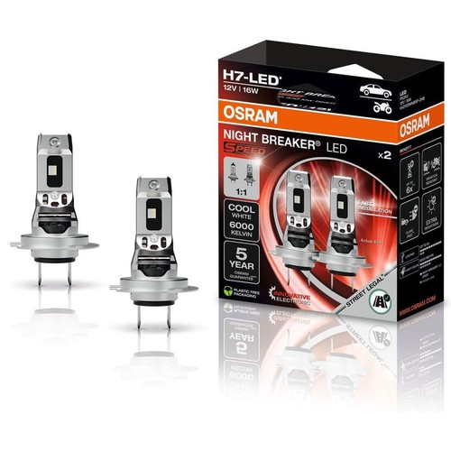Coppia lampadine led night - h7,